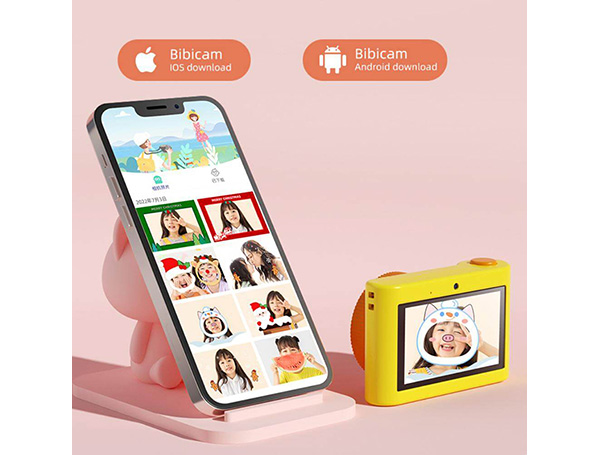 C5 Touch screen version of children's camera before and after dual camera+wifi